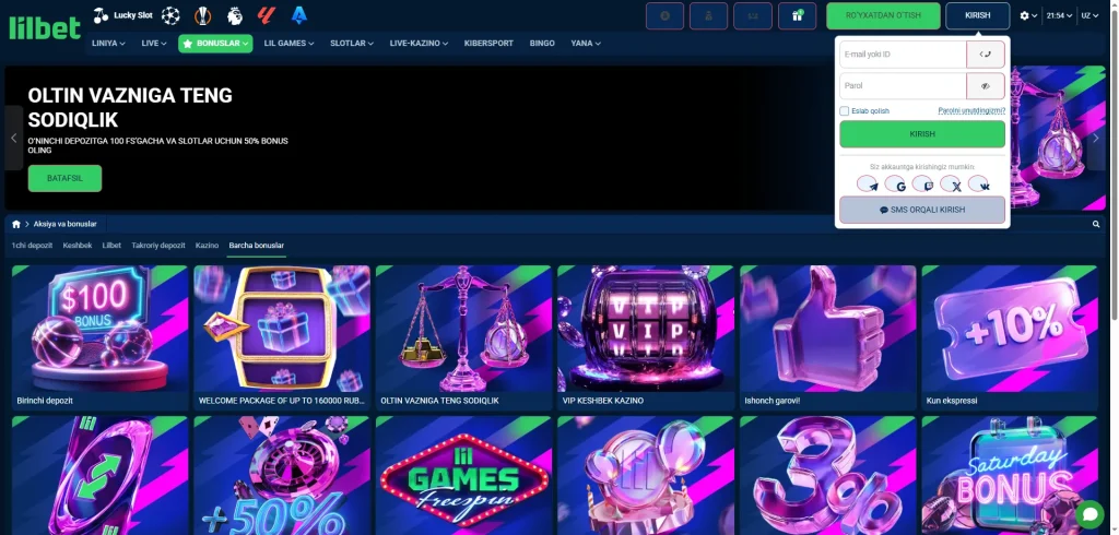 Lilbet akkauntiga kirish